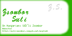 zsombor suli business card
